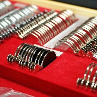 Cassetta lenti prova 260 pz in metallo