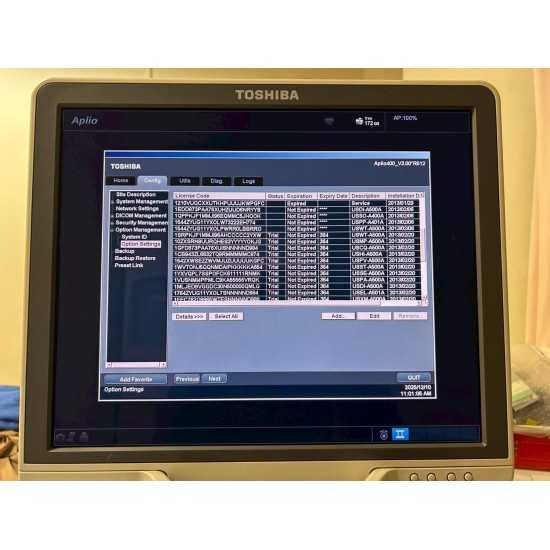 Ultrasuono Toshiba Aplio 400 Anno 2013